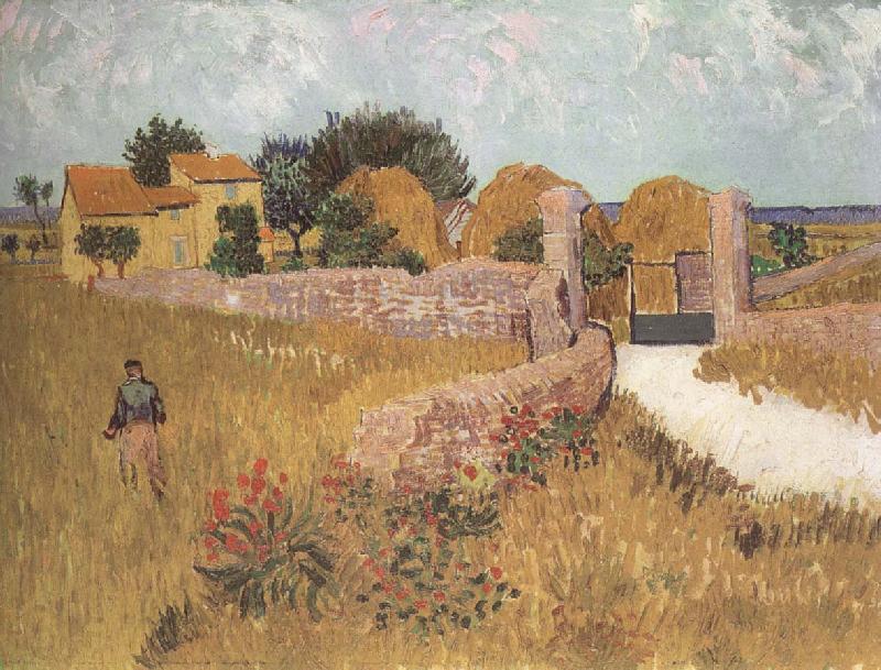 Vincent Van Gogh Bondgard in Provence Norge oil painting art